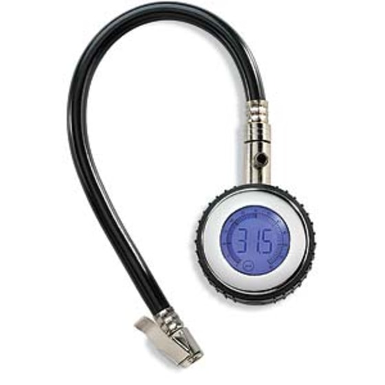 While this might have 'racing' in its name, it's the perfect tire-pressure gauge for the serious driver. The Accutire gauge measures pressure to the tenth of a pound. This is a nice hybrid of newer (and often cheaper) digital pressure gauges that display just a number, and the old-school needle-and-dial gauges.